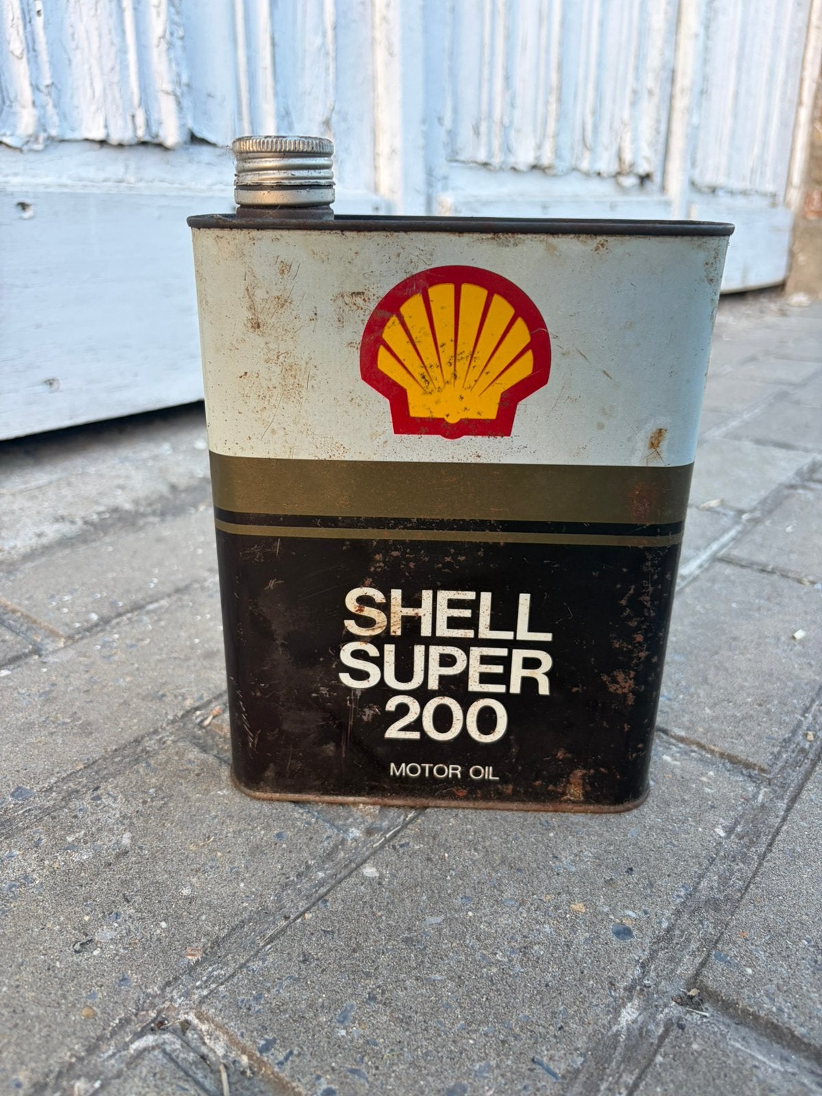 vintage metalen Shell Super 200, Ophalen of Verzenden, Zo goed als nieuw