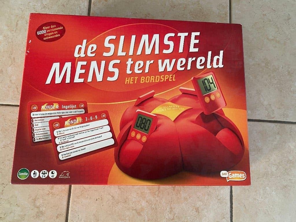 De slimste mens bordspel, Hobby en Vrije tijd, Gezelschapsspellen | Bordspellen, Zo goed als nieuw, Ophalen