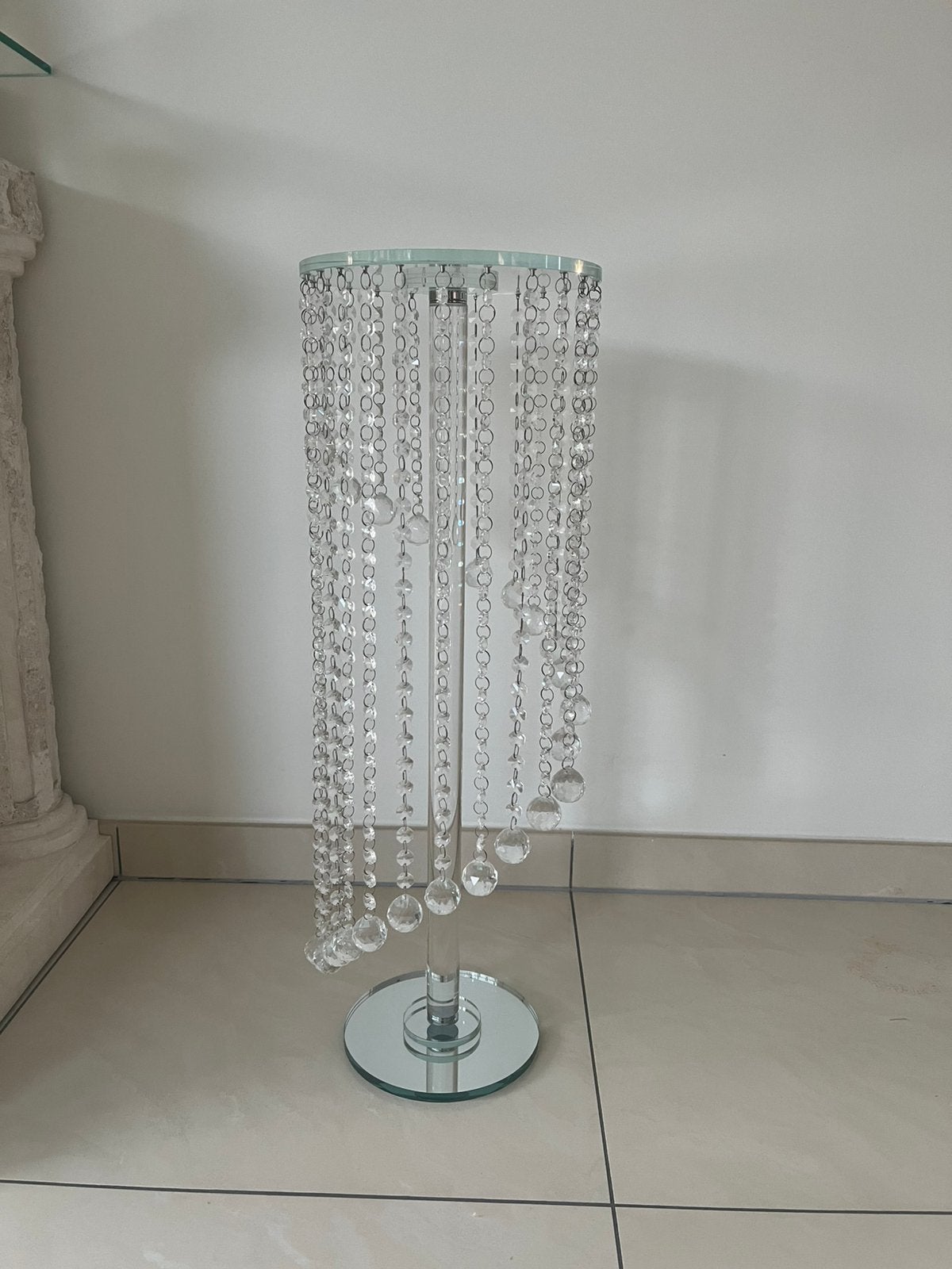 Support de table en cristal de luxe/colonne à fleurs, Enlèvement