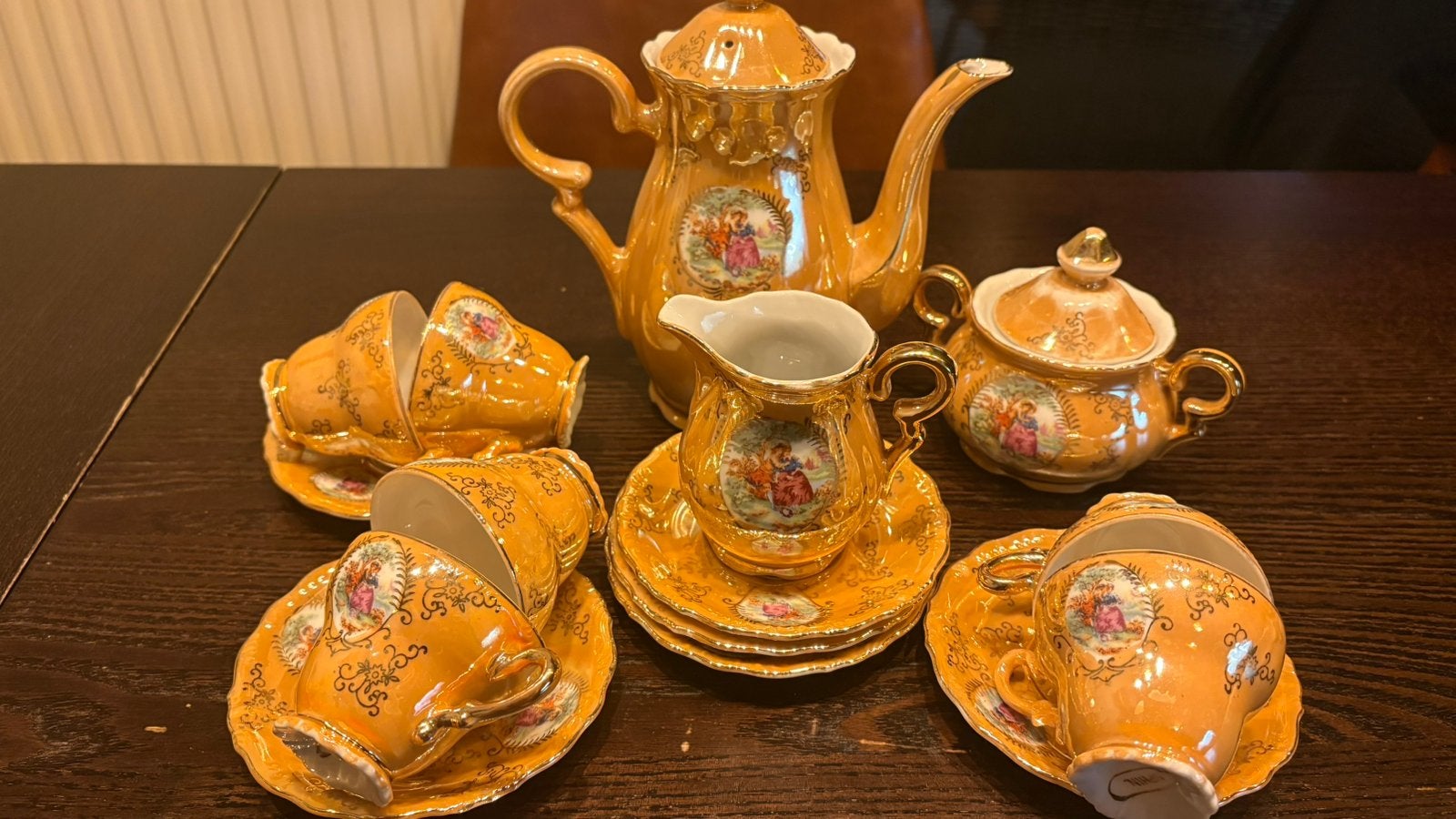 Porseleinen koffieset, Antiek en Kunst, Ophalen of Verzenden