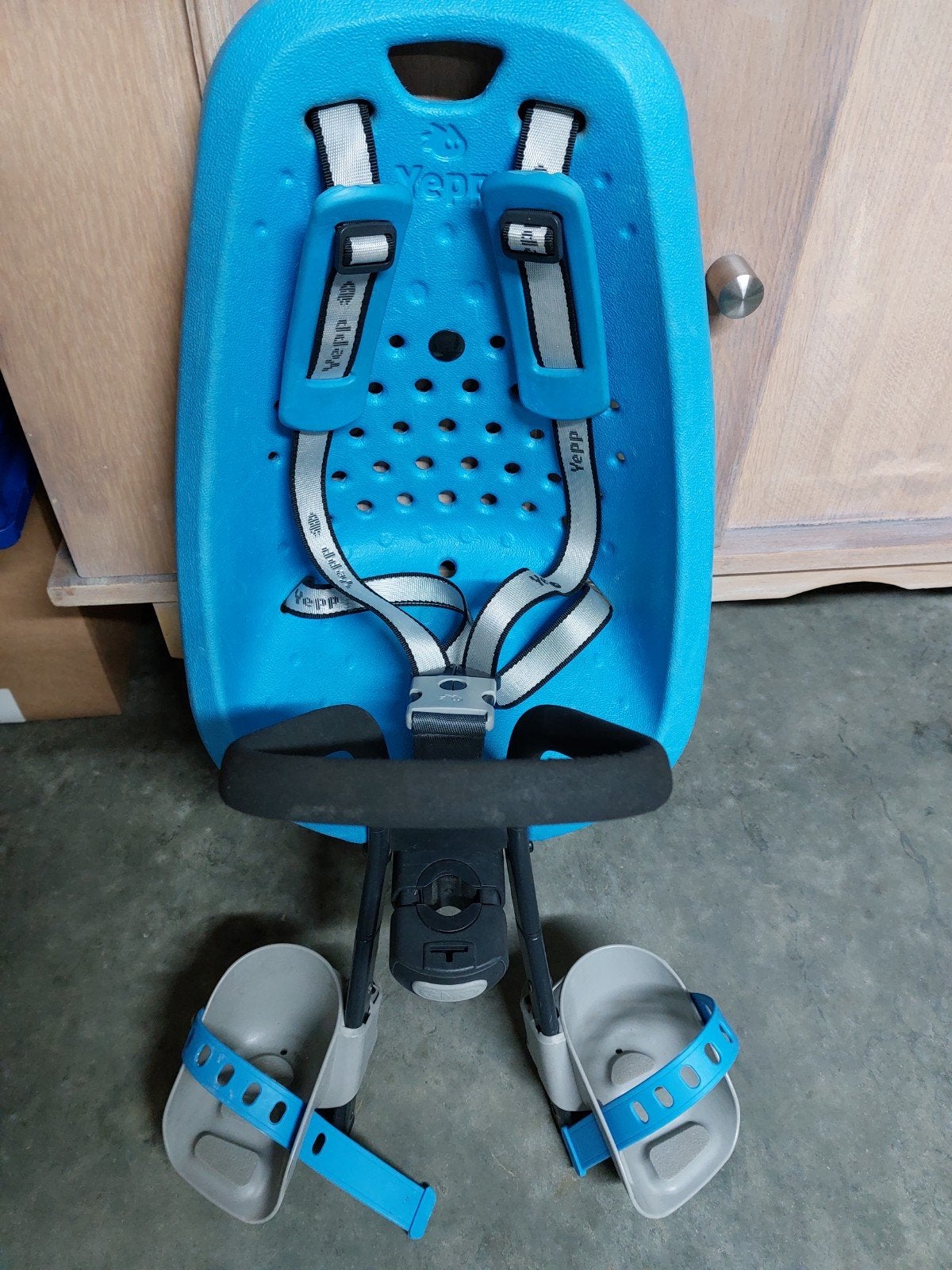 Thule Yepp Mini (Voorzitje), Vélos & Vélomoteurs, Siège avant, Yepp (Thule), Repose-pieds, Comme neuf
