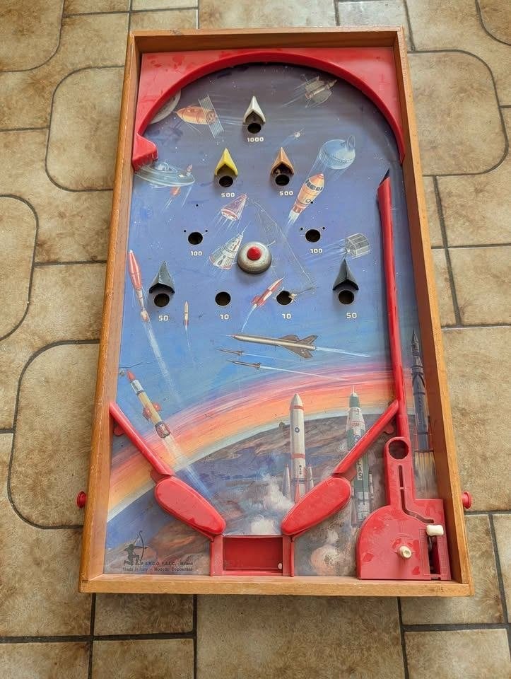 Flipper Vintage en Bois A.R.C.O. / F.A.L.C. Milano, Verzamelen, Automaten | Flipperkasten, Gebruikt, Mechanisch, Flipperkast, Ophalen