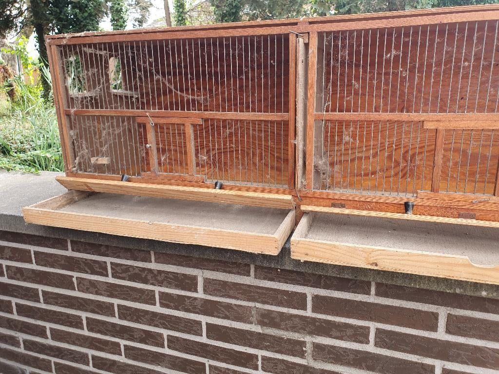 Oude voliere, Dieren en Toebehoren, Vogels | Hokken en Kooien, Ophalen, Gebruikt, Hout, Volière