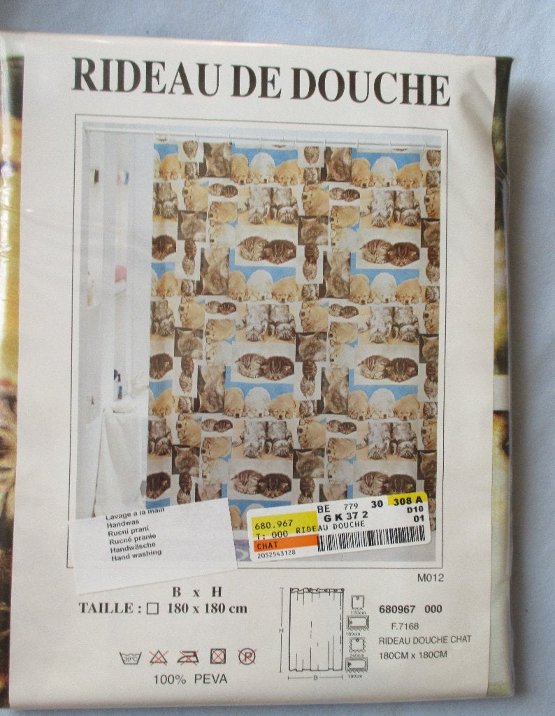Douche gordijn , nieuw,  poesjes hondjes, Huis en Inrichting, Badkamer | Badtextiel en Accessoires, Meerkleurig, Overige merken
