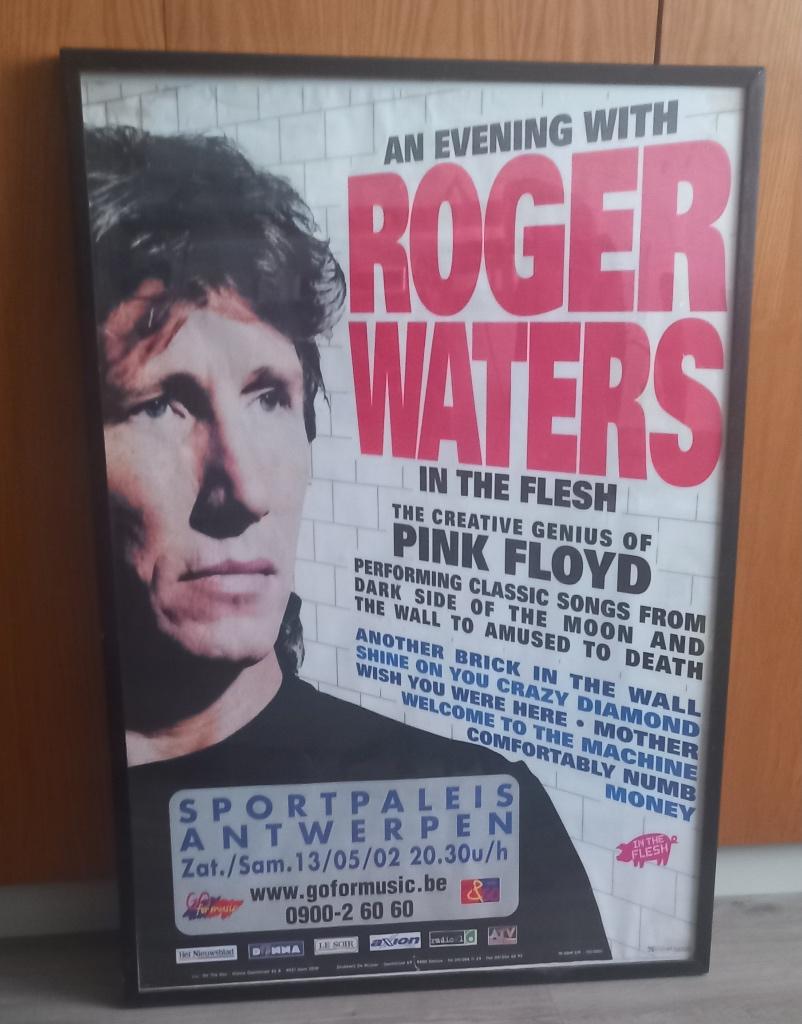 Posters van Roger Waters & Stray Cats, Collections, Posters & Affiches, Utilisé, Musique, Rectangulaire vertical, Avec cadre, Enlèvement ou Envoi