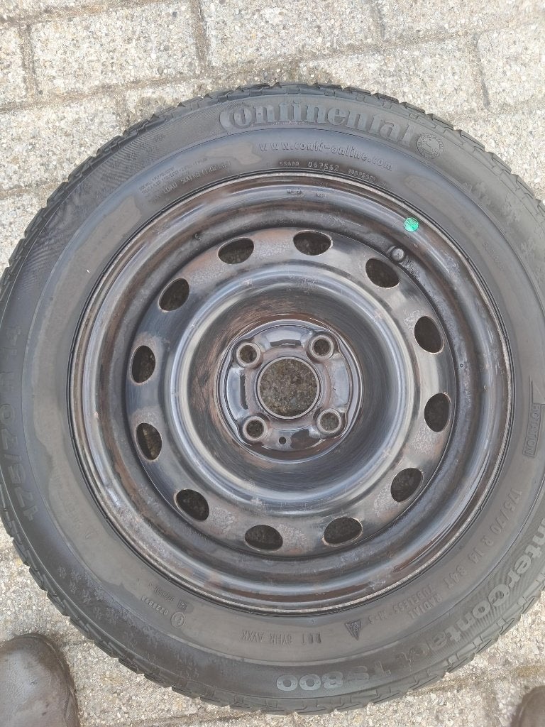 winterbanden met velg, Auto-onderdelen, Ophalen, 14 inch, Gebruikt, 175 mm