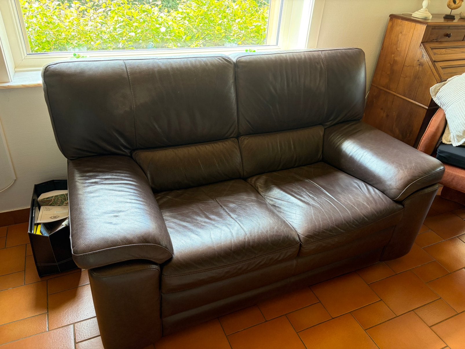 salons en cuir, Enlèvement, Comme neuf, Cuir