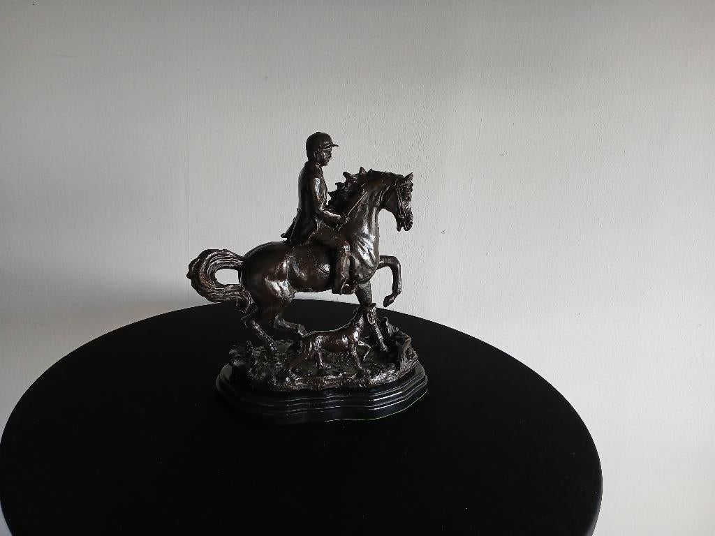 Jules Moigniez  bronzen beeld, Antiek en Kunst, Ophalen of Verzenden