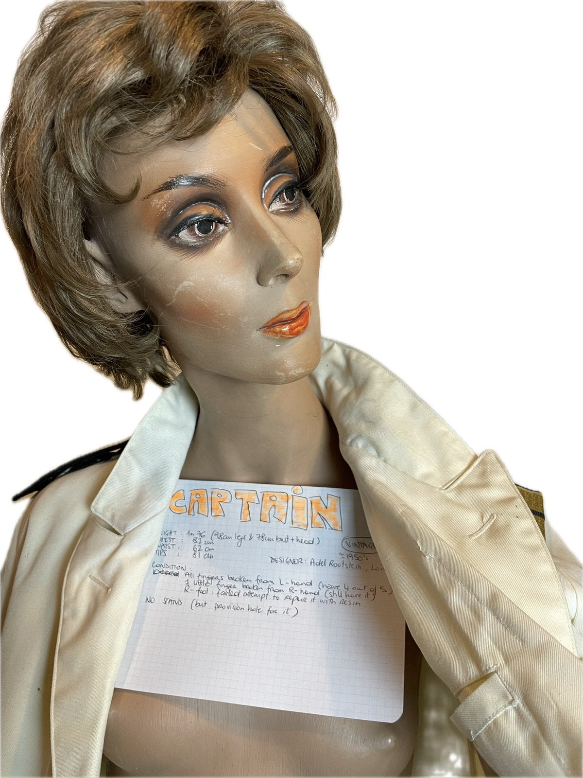 Rare Mannequin de vitrine Vintage, Enlèvement, Utilisé, Mannequin