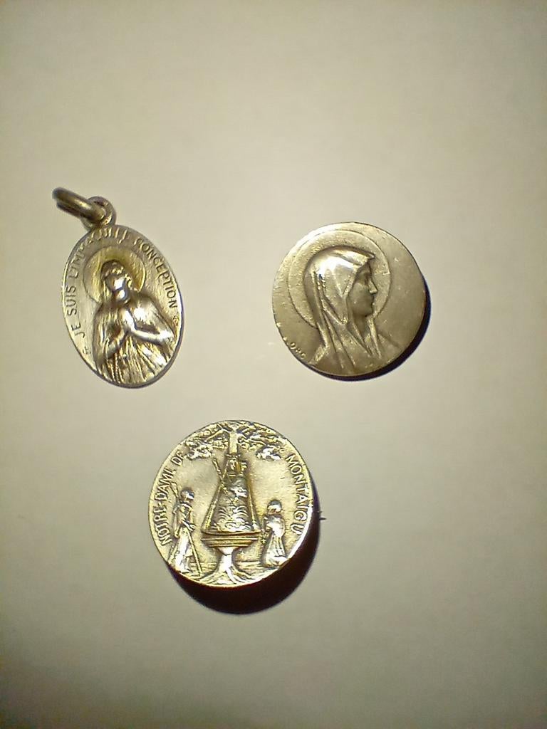 Set van 3 religieuze sieraden - Verzilverd metaal, Verzenden, Sieraad