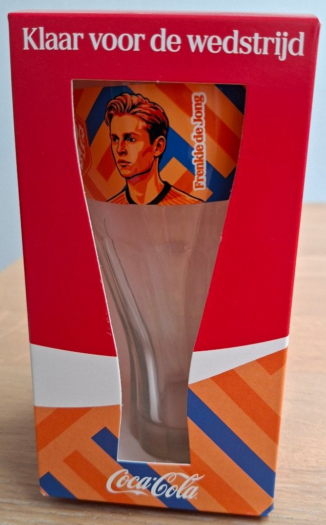 Coca Cola glas WK voetbal 2026 Frenkie de Jong, Verzamelen, Sportartikelen en Voetbal, Ophalen of Verzenden, Nieuw