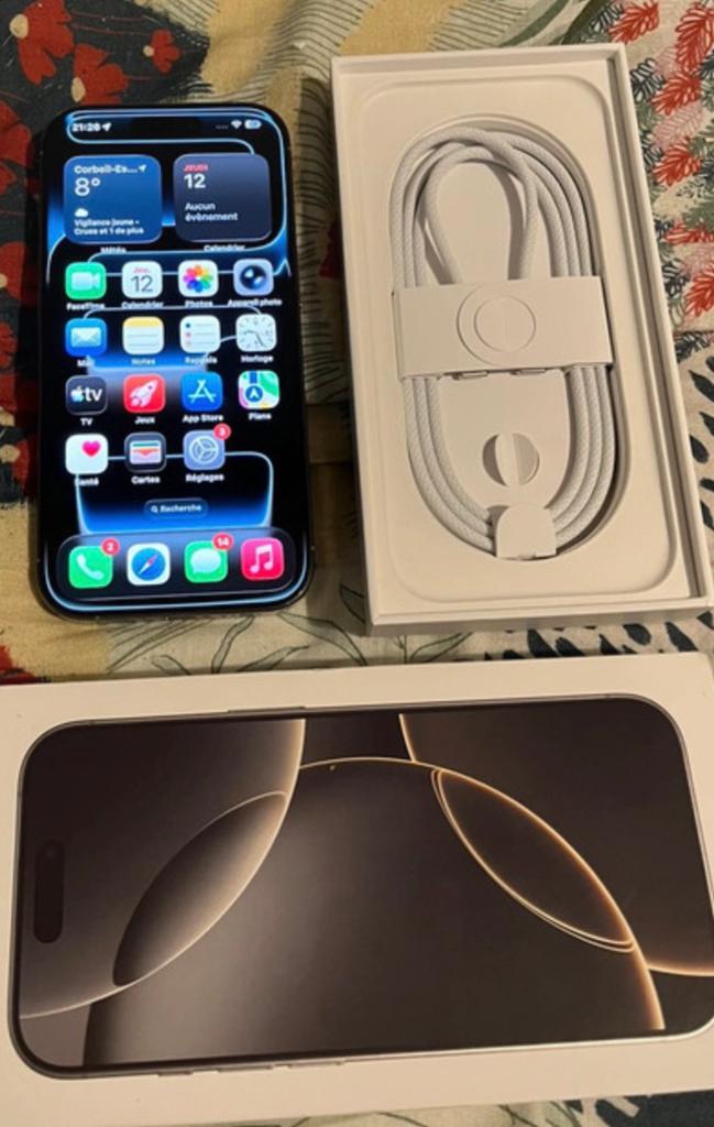 Iphone 16 pro, Enlèvement ou Envoi, Comme neuf, IPhone 16