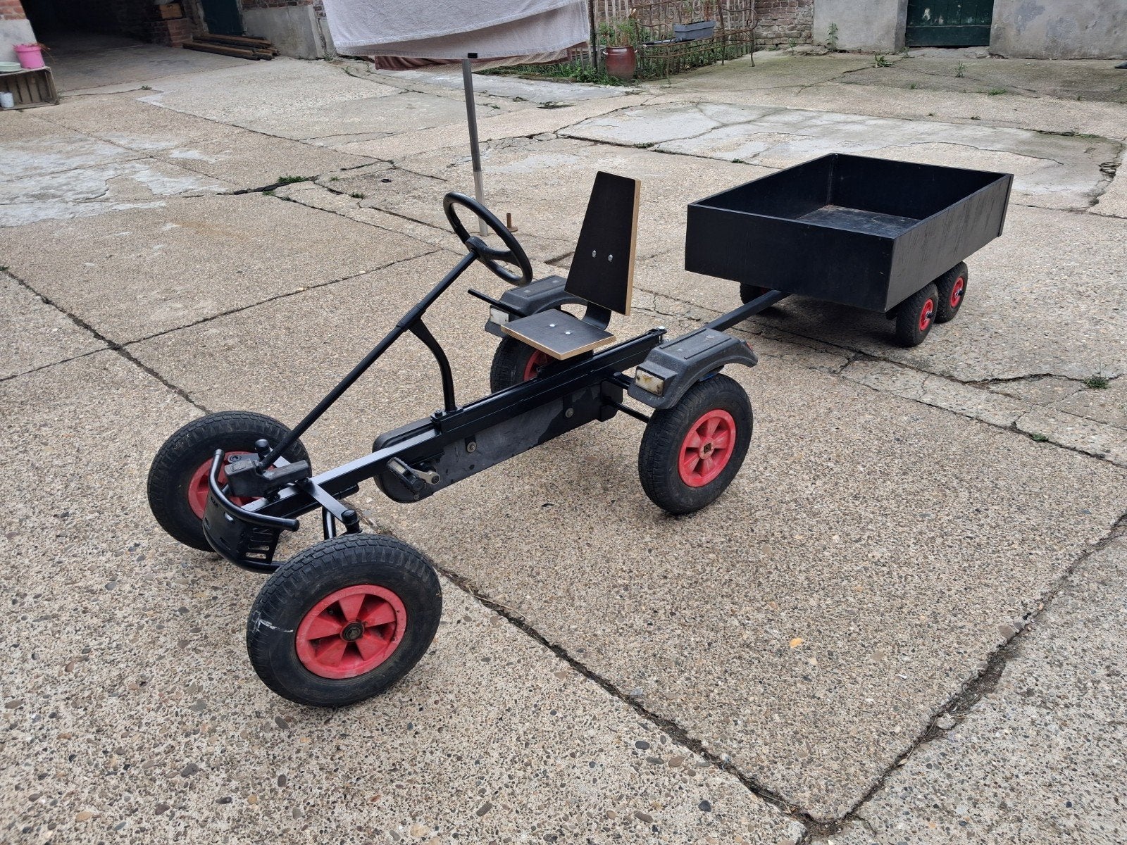 Gocart met aanhanger., Kinderen en Baby's, Ophalen