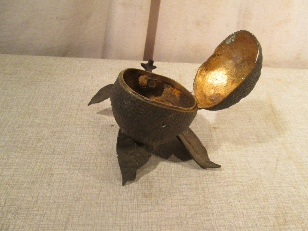 Pot en cuivre très spécial - 12x15x10, Antiquités & Art, Enlèvement ou Envoi, Cuivre