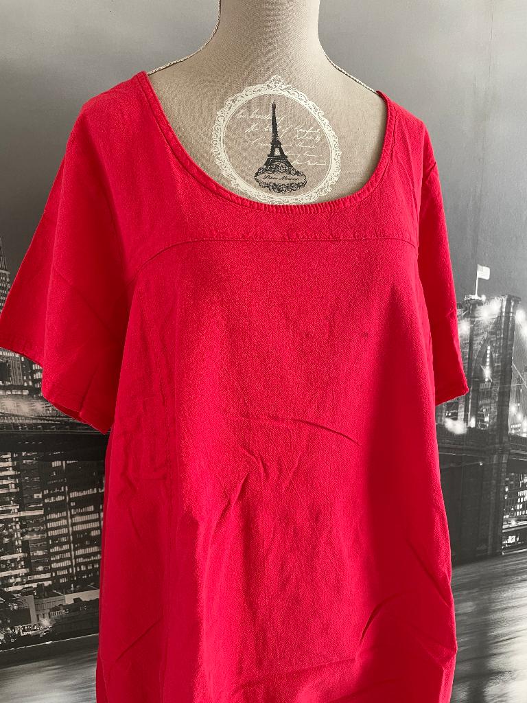 rood T-shirt - merk Zizzi - 48/50, Kleding | Dames, T-shirts, Zizzi, Verzenden, Maat 46/48 (XL) of groter, Zo goed als nieuw