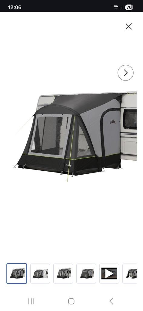 Auvent gonflable Obelink Rio 280 Easy Air, Enlèvement, Comme neuf