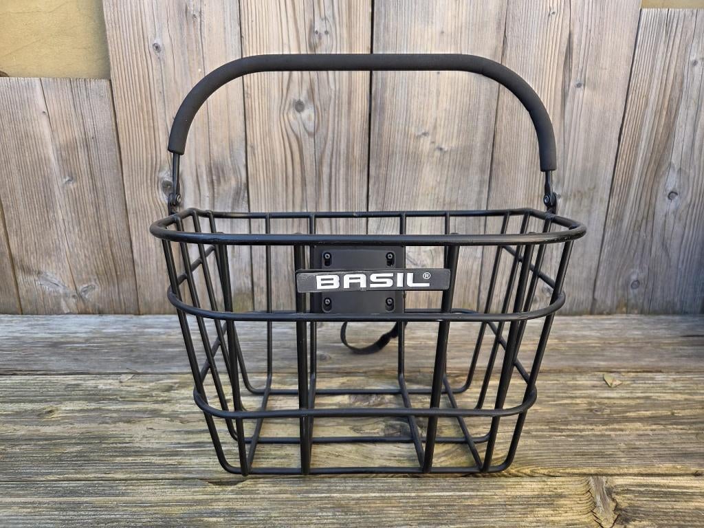 Fietsmand Basil Bremen + houder, Stuurbevestiging, Basil, Ophalen of Verzenden, Zo goed als nieuw