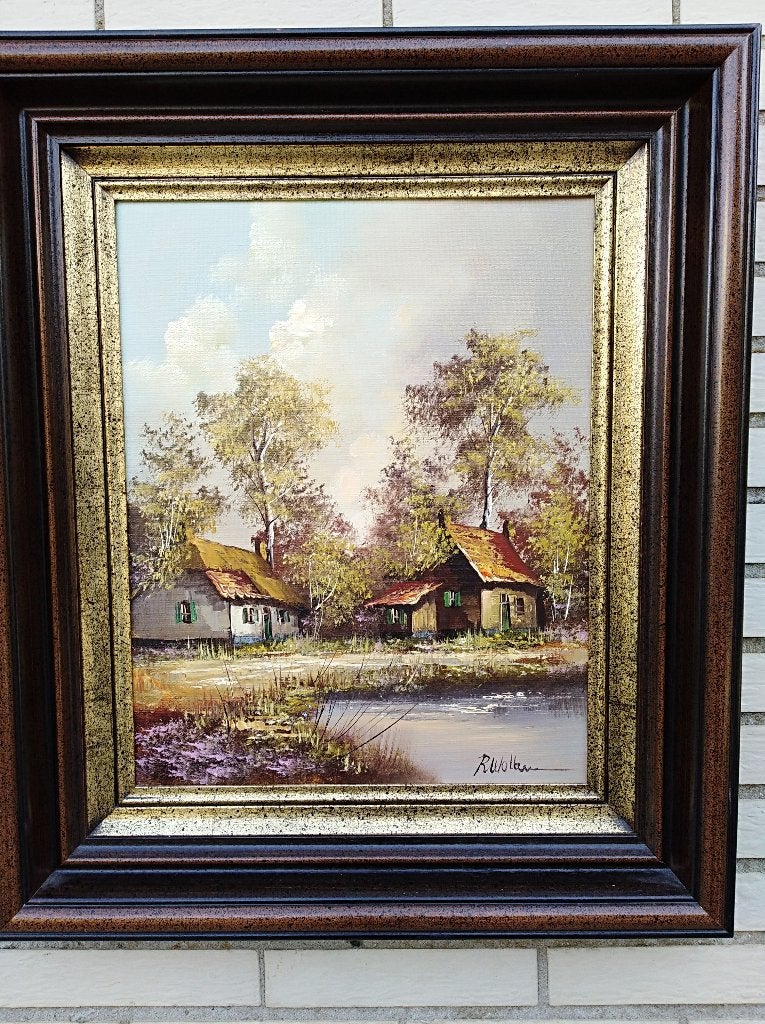 schilderij op doek, Antiek en Kunst, Ophalen, Doek