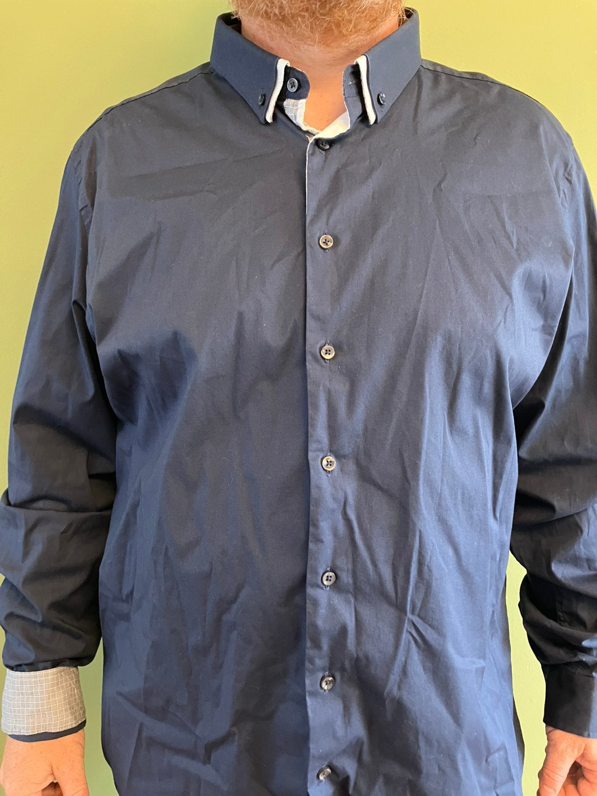3XL gekleed hemd met leuk accent, Ophalen of Verzenden, Zo goed als nieuw