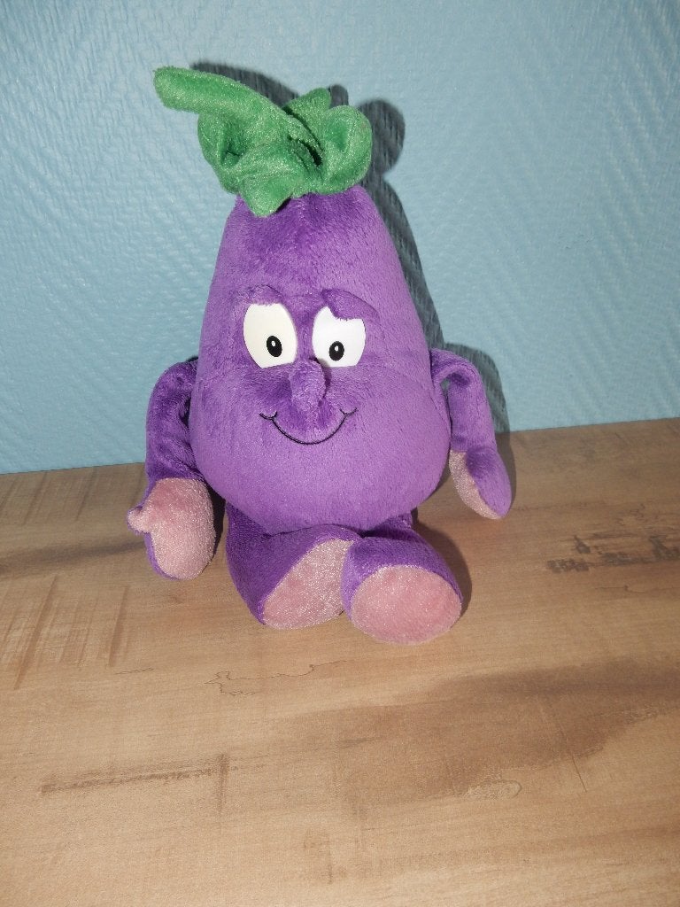 nr.8 - Knuffel: aubergine, Enlèvement ou Envoi, Comme neuf, Moyen (20 à 80 cm), Autres types