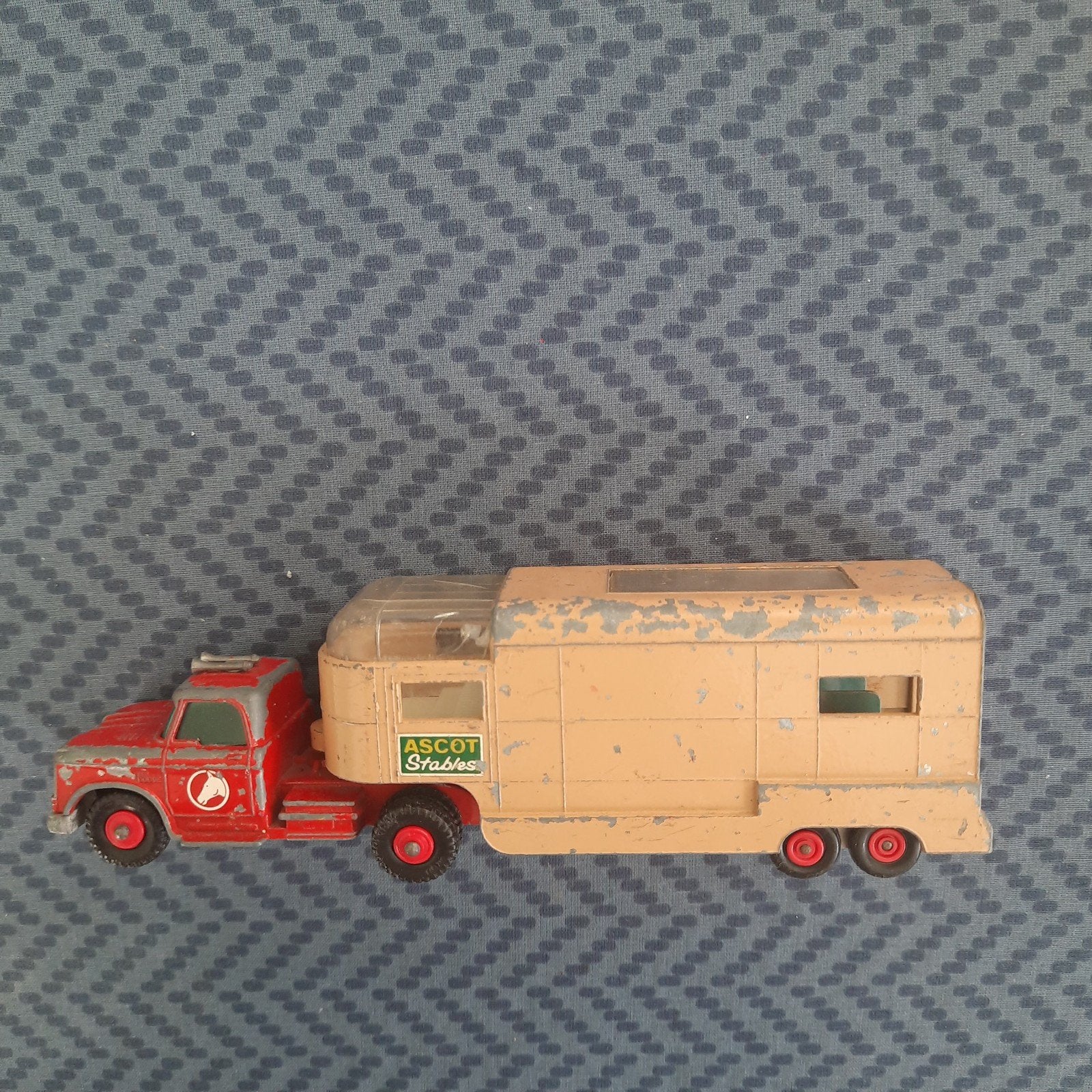MATCHBOX UK KING SIZE nr. K-16: DODGE TRACTOR+ARTICUL.HORSE, Ophalen, Gebruikt, Bus of Vrachtwagen, Matchbox