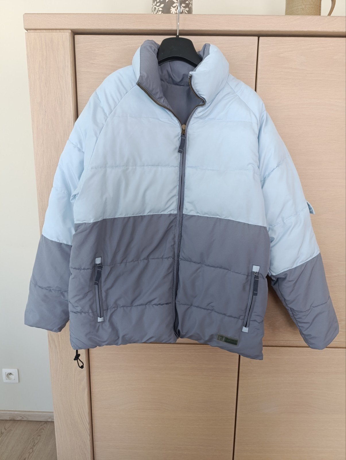 Dikke winterjas, Ophalen, Gedragen, Maat 42/44 (L), Blauw