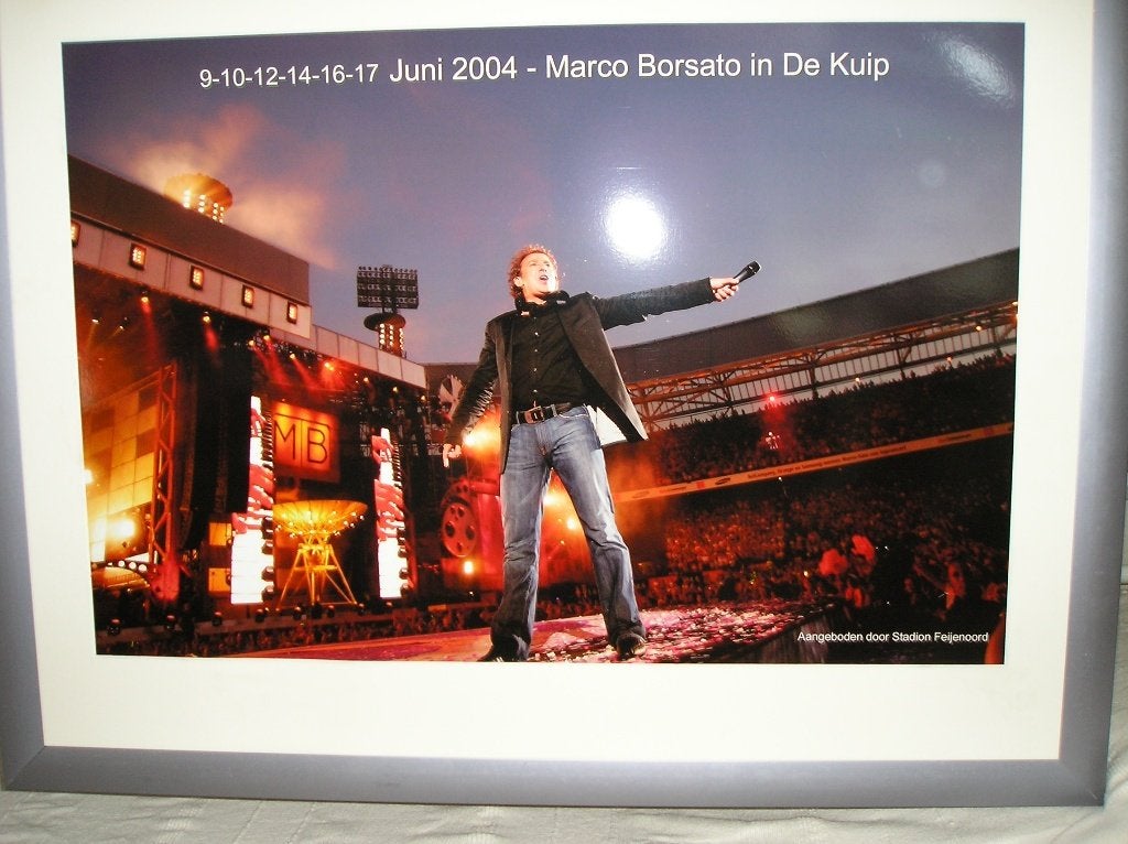 MARCO BORSATO in de KUIP 2004 Marco stond, Ophalen of Verzenden, Gebruikt, Poster, Artwork of Schilderij