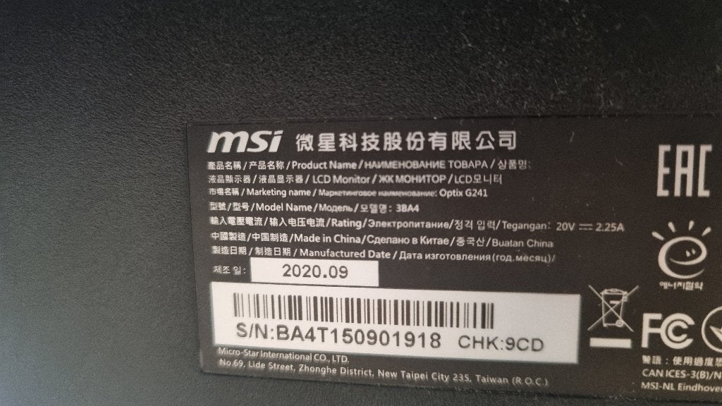 3x Gaming Monitor 24” Full HD 144Hz – MSI(2) & AOC(1), Computers en Software, Gebruikt, IPS, 101 t/m 150 Hz, MSI gaming