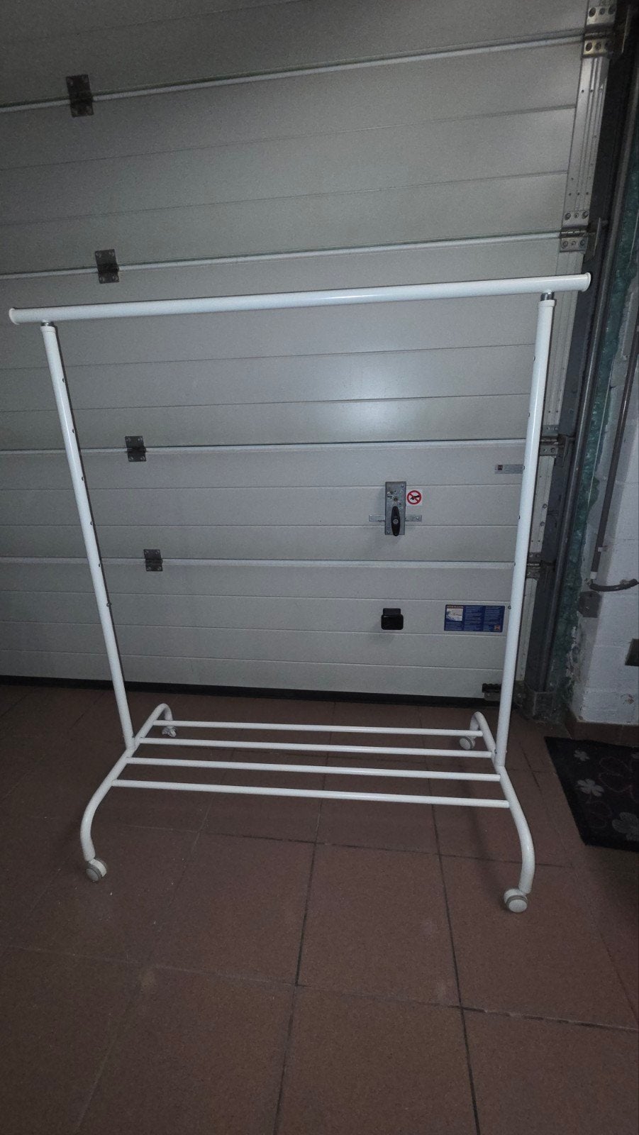 3x Ikea Rigga wit kledingrek, Enlèvement, Utilisé