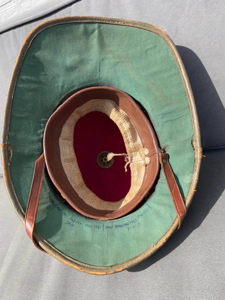Marine tropenhelm Belgisch Congo Kongo Kamina force publiqur, Verzamelen, Militaria | Algemeen, Ophalen of Verzenden, Marine