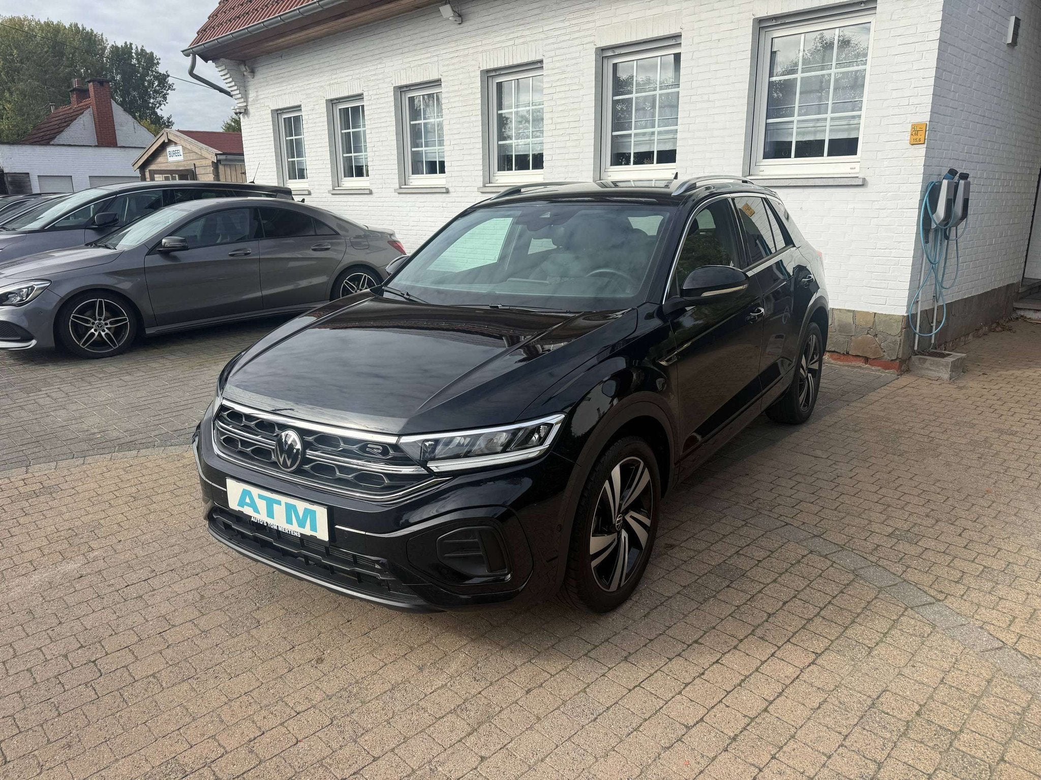 Volkswagen T-Roc T-Roc 1.5 TSI R-Line Black DSG/ ACC/lan-sid, Auto's, 4 cilinders, Zwart, 5 zetels, 5 deurs
