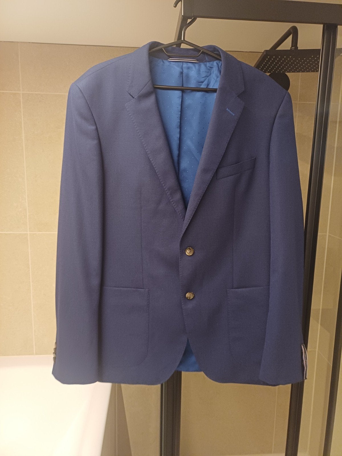 Tommy hilfiger geklede vest, Ophalen, Blauw, Tommy hilfiger, Maat 56/58 (XL)