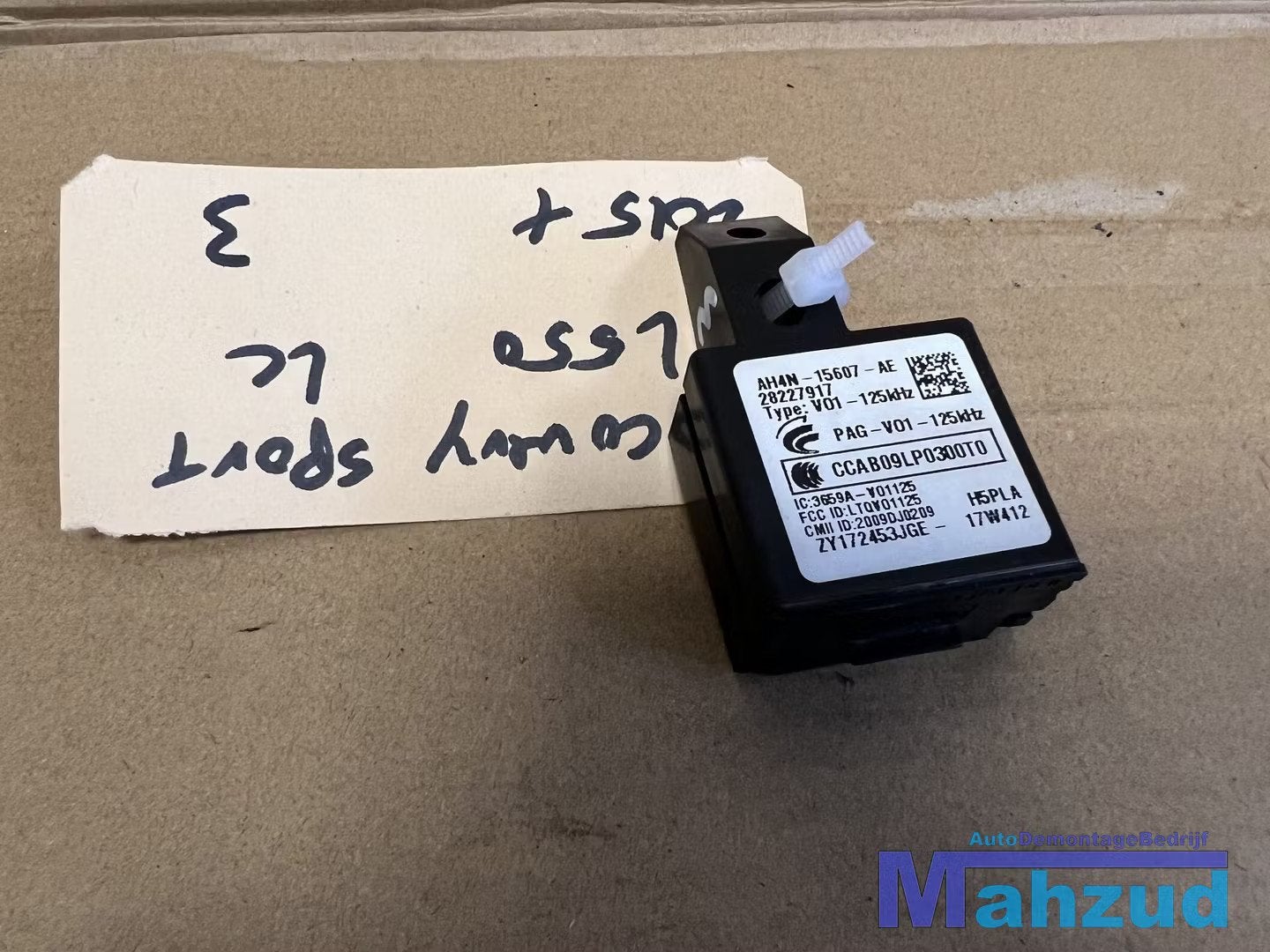 Landrover Range Rover Sport Immobiliser module AH4N15607AE, Dpoffice@jaguarlandrover.com, Abbey Road, Whitley 1
CV3 4LF  Coventry