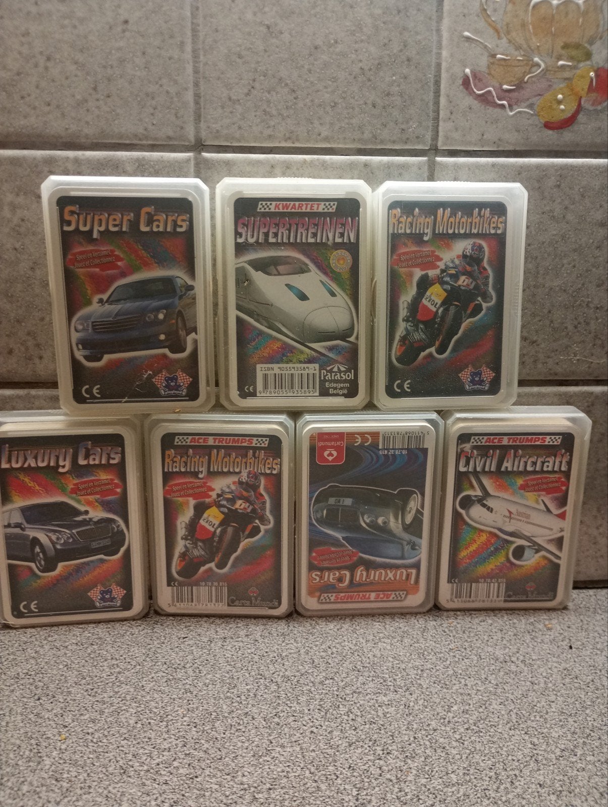 verschilde set cards, Ophalen