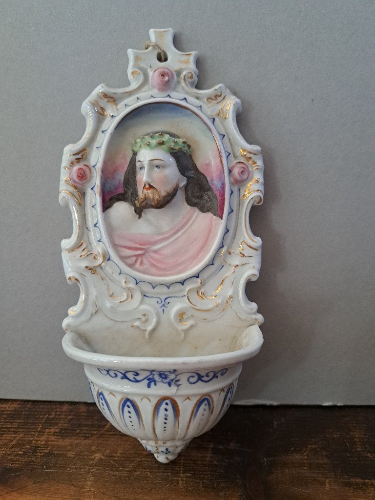 Lot 8 Antieke Heilige wijwater vaatjes, Ophalen of Verzenden