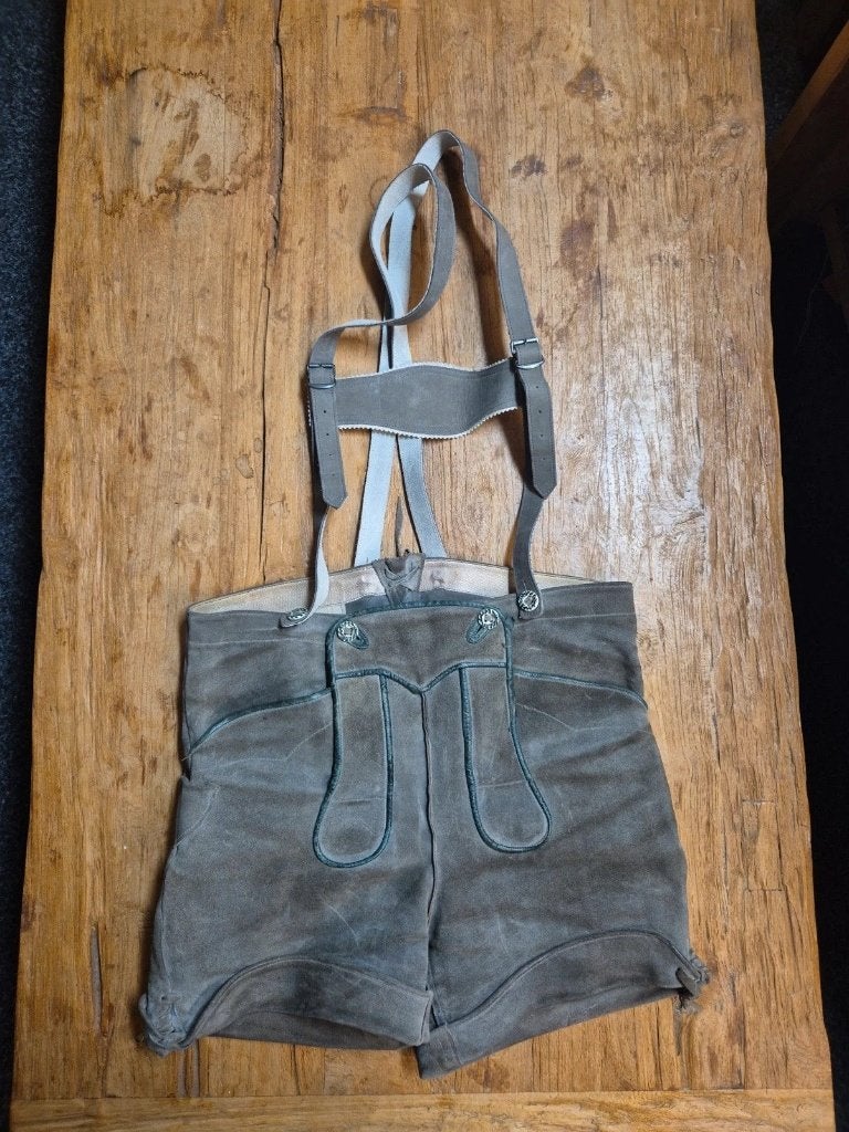 Lederhosen heren 48 cm, Gris, Enlèvement ou Envoi, Autres tailles, Porté