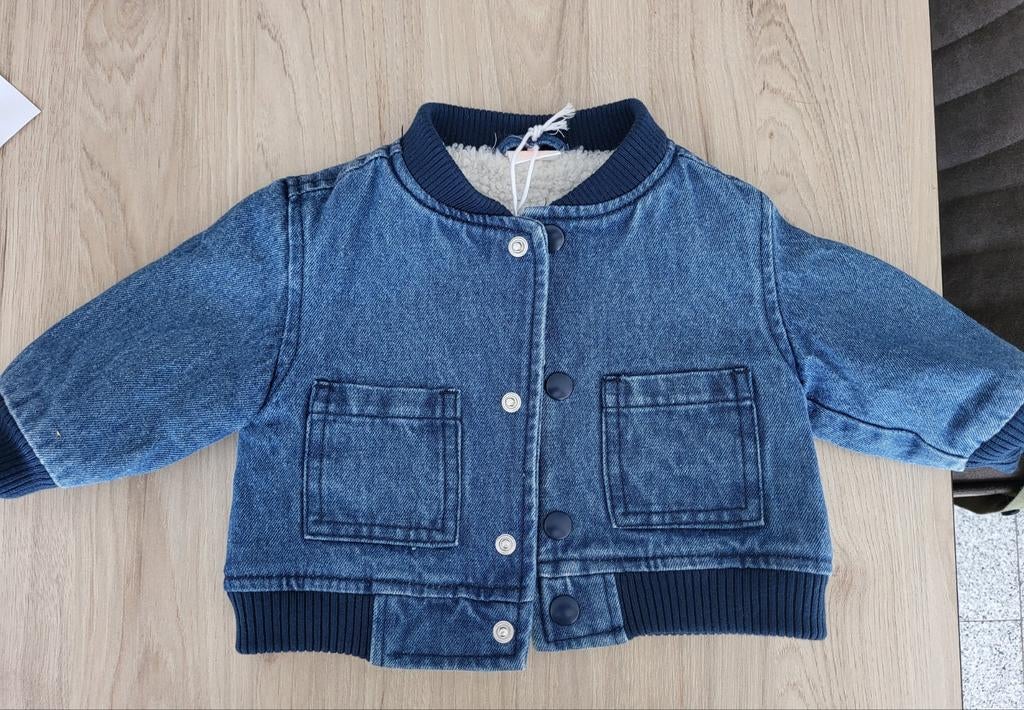 HEMA baby spijkerjasje gevoerd maat 62, Ophalen of Verzenden, Jasje