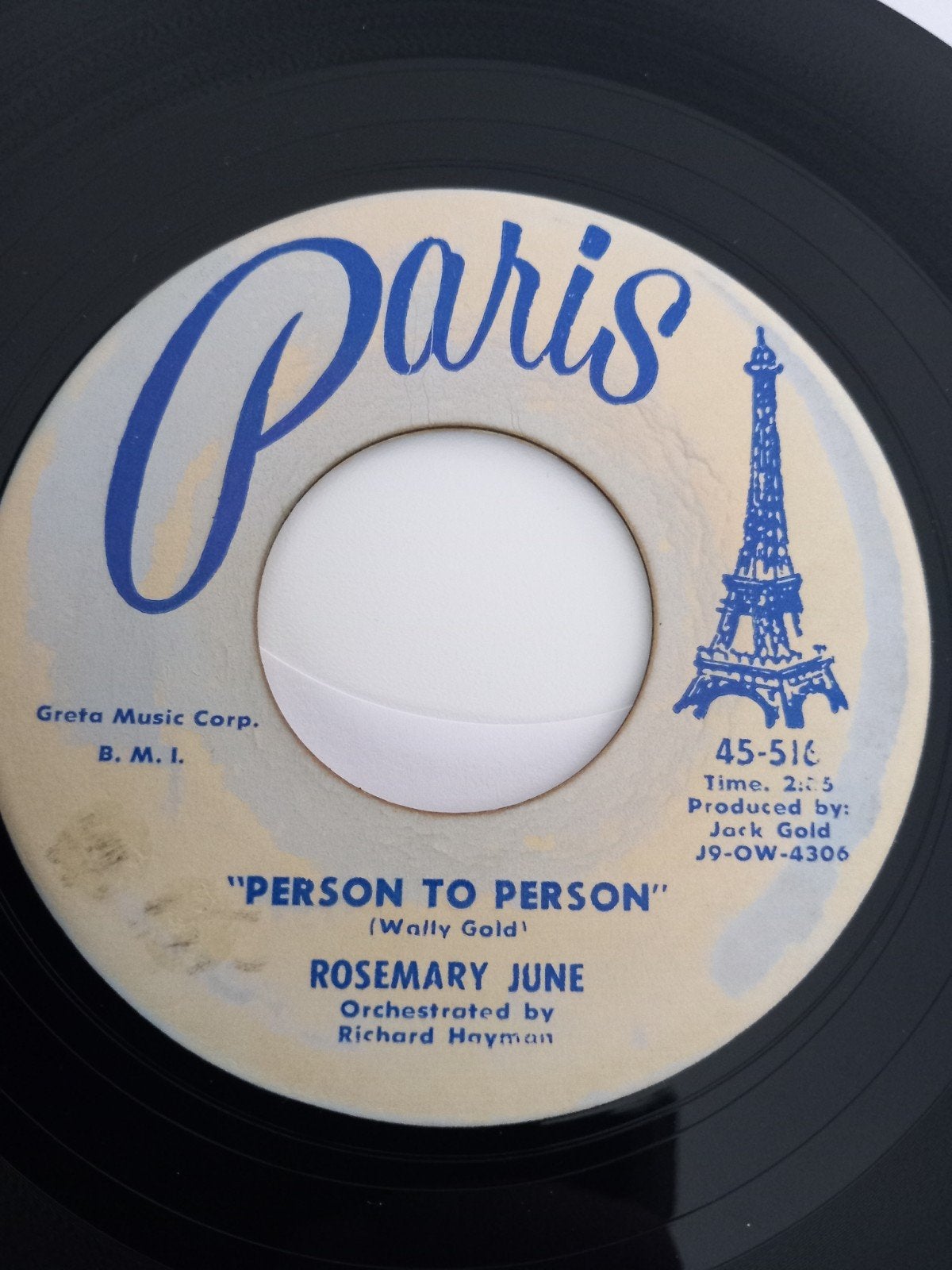 ROSEMARY JUNE. PERSON TO PERSON. 60S OLDIES USA 45T