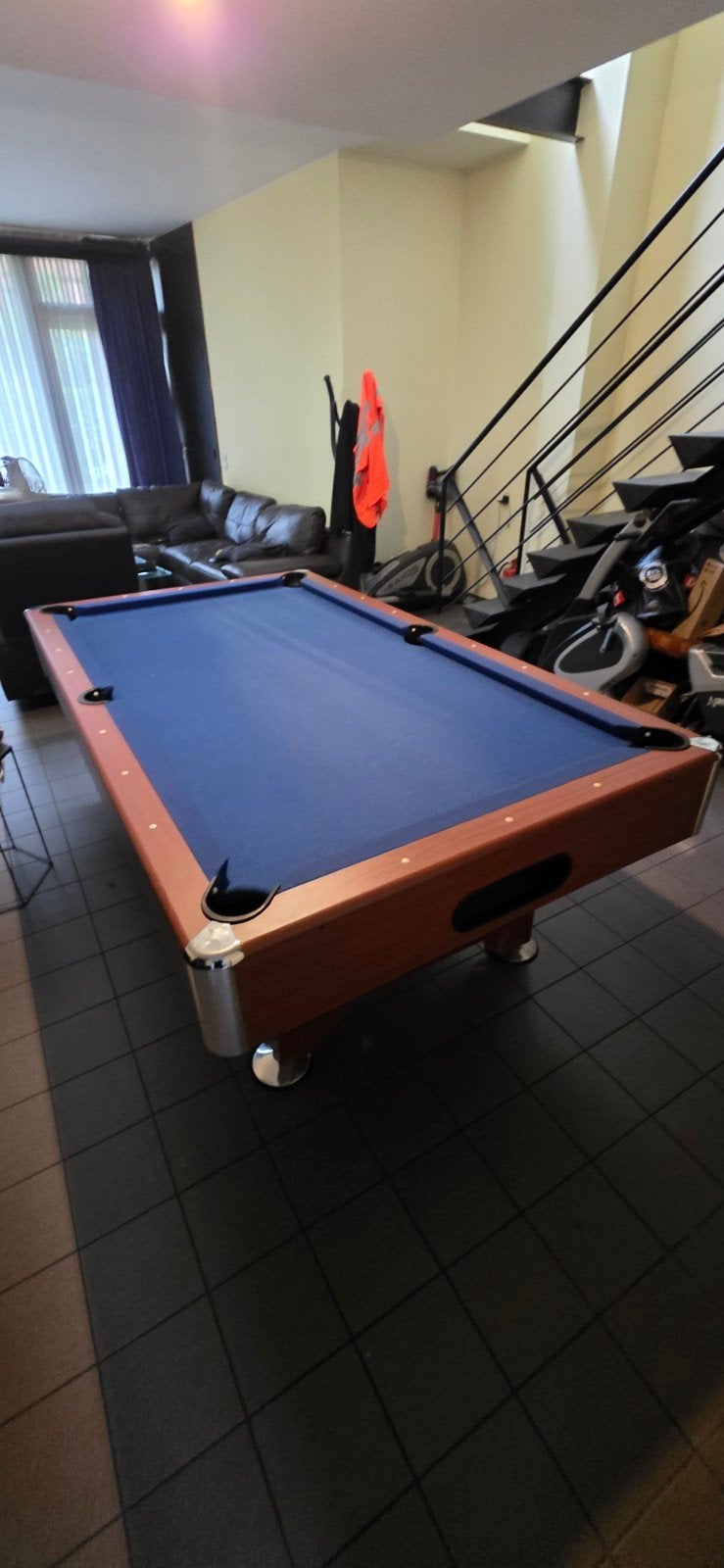 Billard avec vrai ardoise lourde et accessoires, Sports & Fitness, Billards & Billards américains, Enlèvement