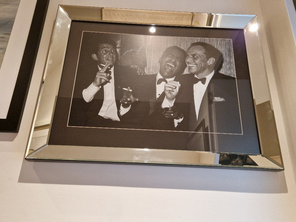 Prachtige Gicléé Print " The Rat Pack", Antiek en Kunst, Ophalen of Verzenden, Foto, Fotografie, Achter glas