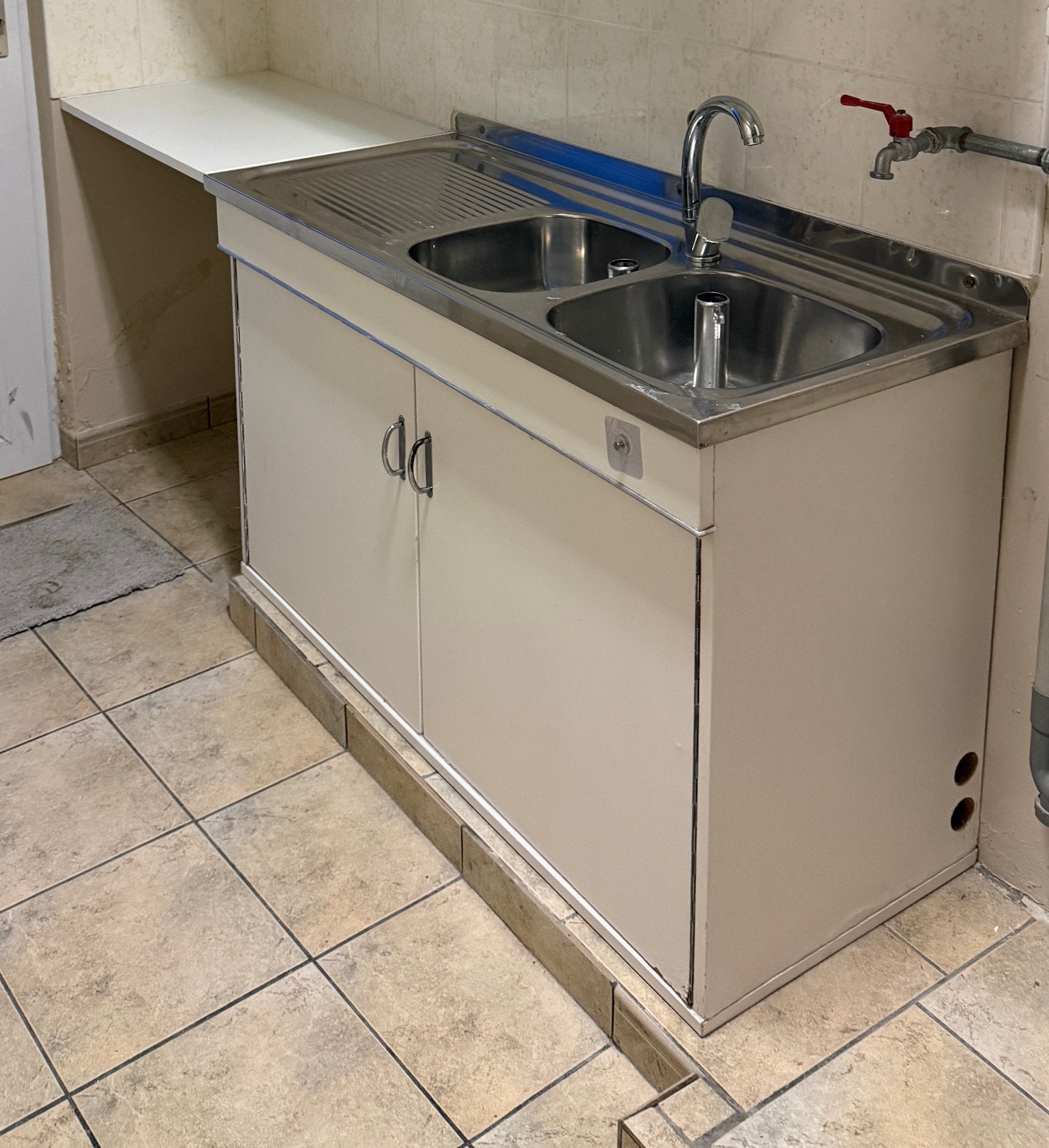 Bijkeuken, Ophalen, Gebruikt, Wit, Enkelwandige keuken