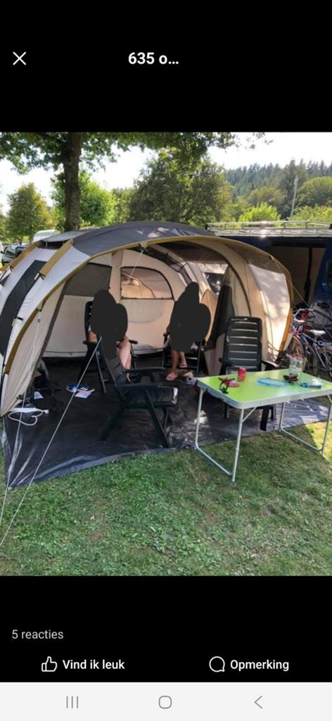 Tent 4 personen plus voorplaats, Enlèvement