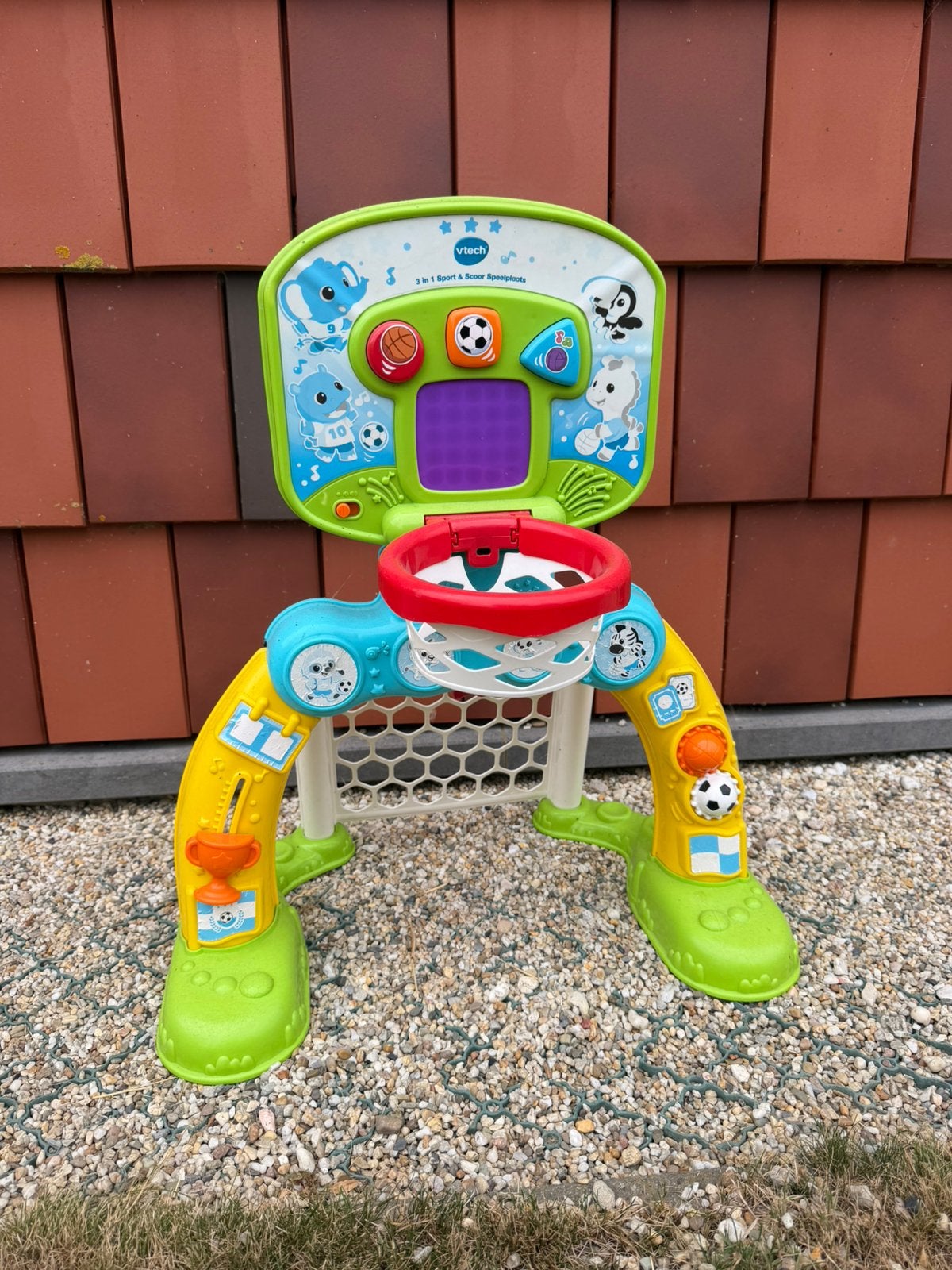 Vtech, basketbalring + voetbalgoal., Kinderen en Baby's, Ophalen, Gebruikt, 6 maanden tot 2 jaar