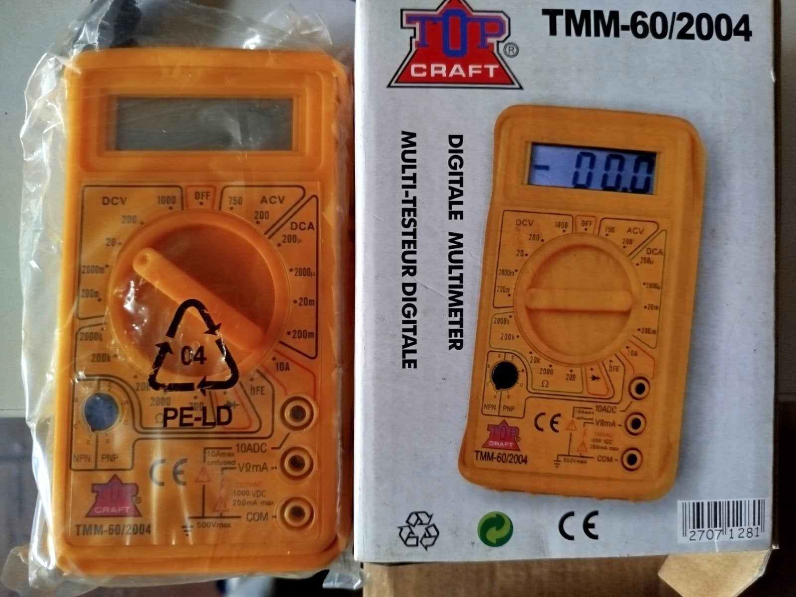 Digitale multimeter, Doe-het-zelf en Bouw, Meetapparatuur, Ophalen of Verzenden, Multimeter