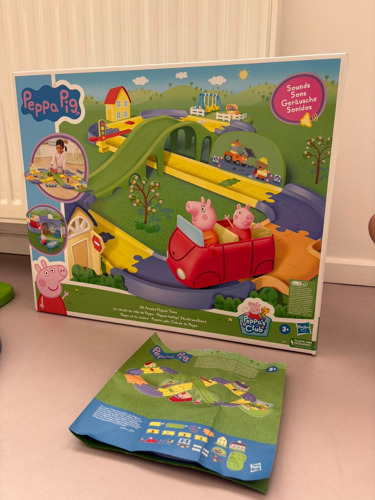 Peppa Pig autobaan, compleet, Kinderen en Baby's, Ophalen of Verzenden, Zo goed als nieuw