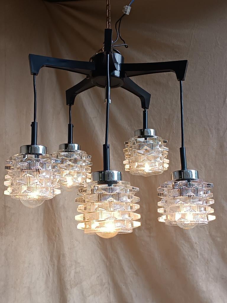 Lampe suspendue Cascade Waterfall 5 Touch Style rétro vintag, Enlèvement ou Envoi