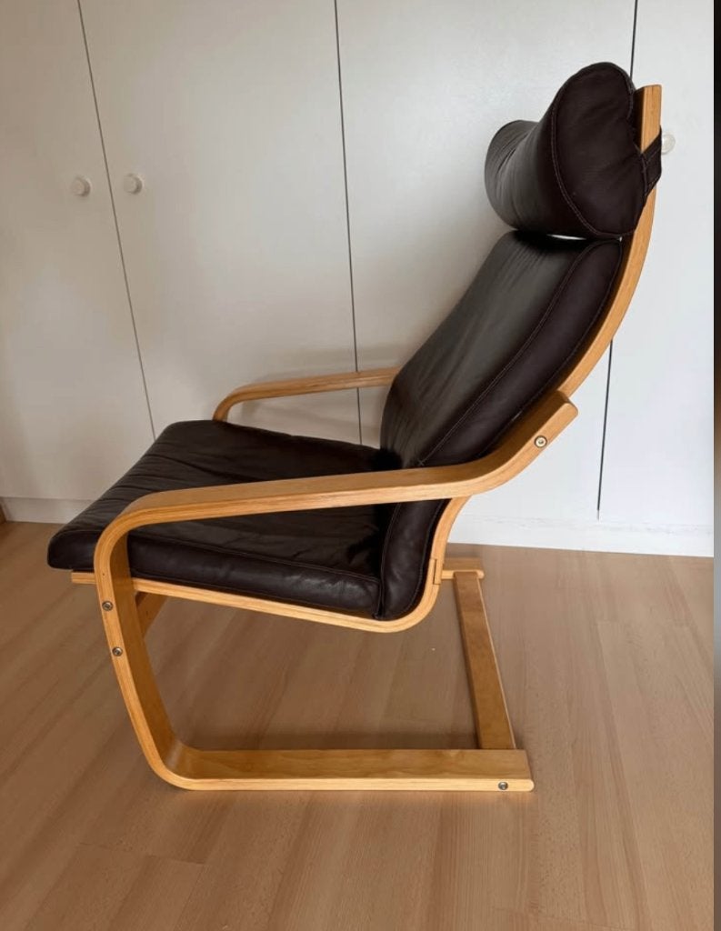 Fauteuil en cuir Ikea, Maison & Meubles, Fauteuils, Enlèvement, Utilisé, Cuir