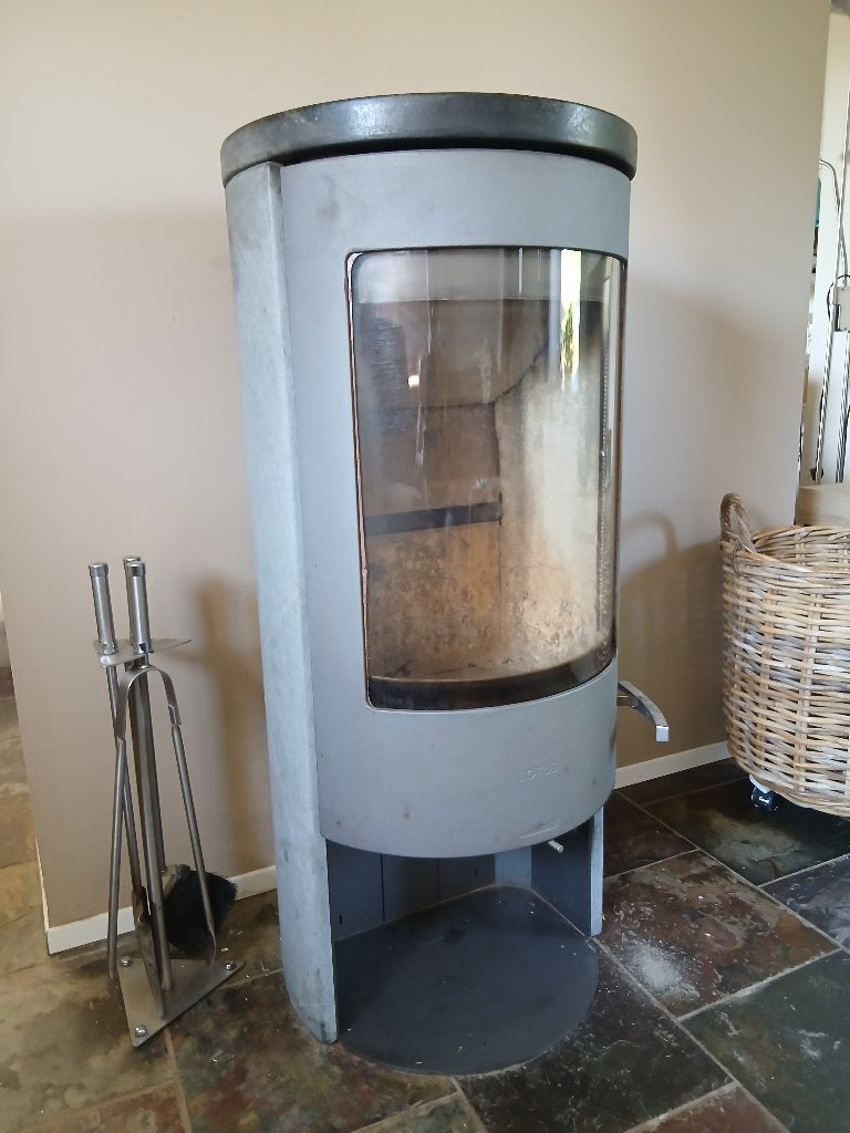 Poele a bois Lotus 6kw en steatite, Enlèvement, Utilisé, Bois, Autoportant