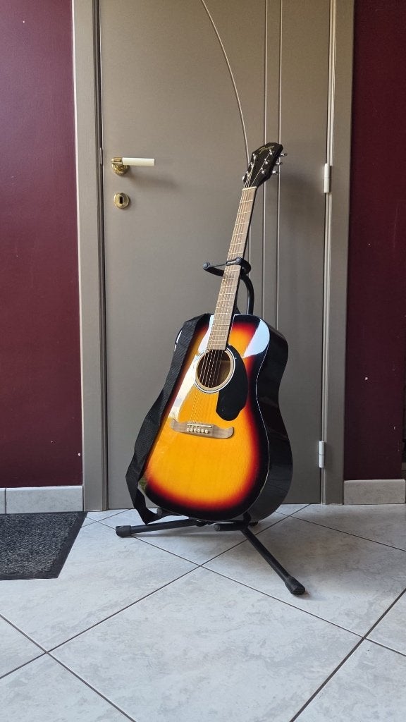Fender gitaar FA-125 SB met boeken enz…., Ophalen, Zo goed als nieuw, Fender