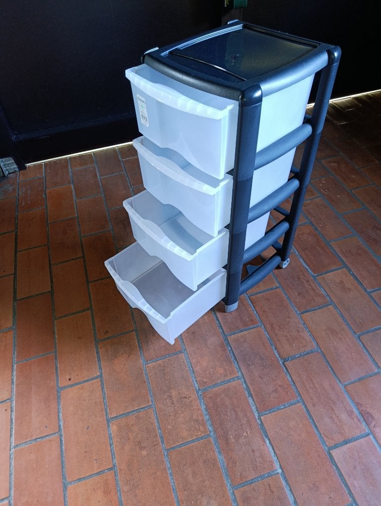 Commode trois tiroirs plastique Tontarelli, 3 ou 4 tiroirs, Enlèvement, Neuf